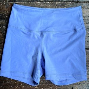 90 degree light blue/ purple biker shorts
